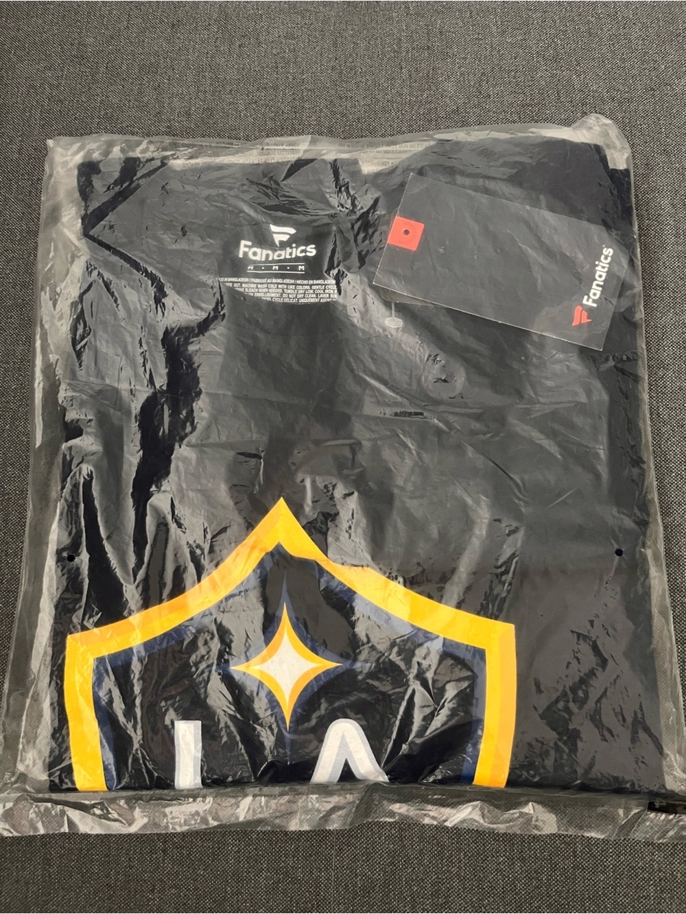 Fanatics Navy LA Galaxy Tagged Logo Tee with Gold Accent - Picture 6 of 6